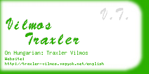 vilmos traxler business card